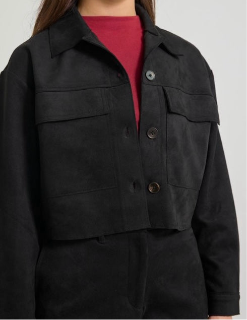 Chaqueta tipo gamuza