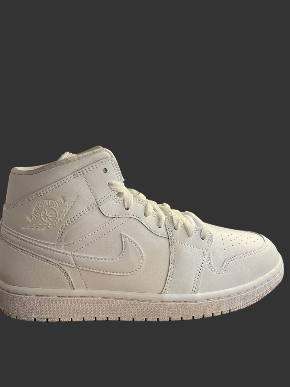 Tenis jordán 1 mid blanco