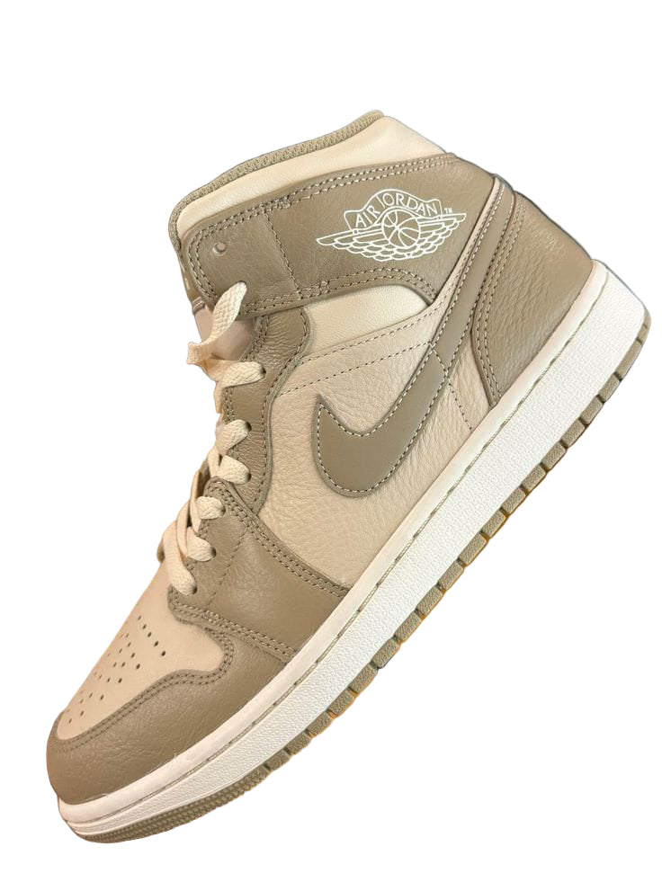 Tenis air jordán 1 mid nude